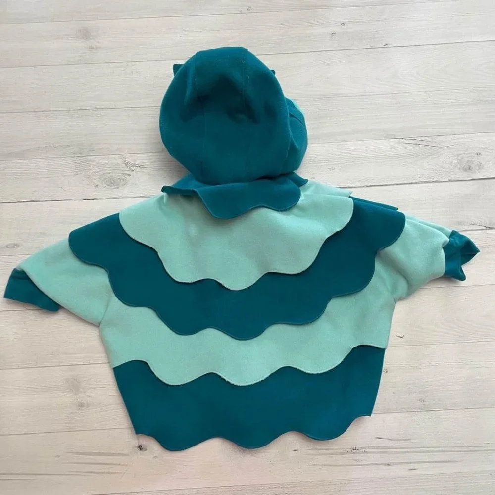 Cat & Jack Girls Owl Poncho Jacket‎ 12 Months